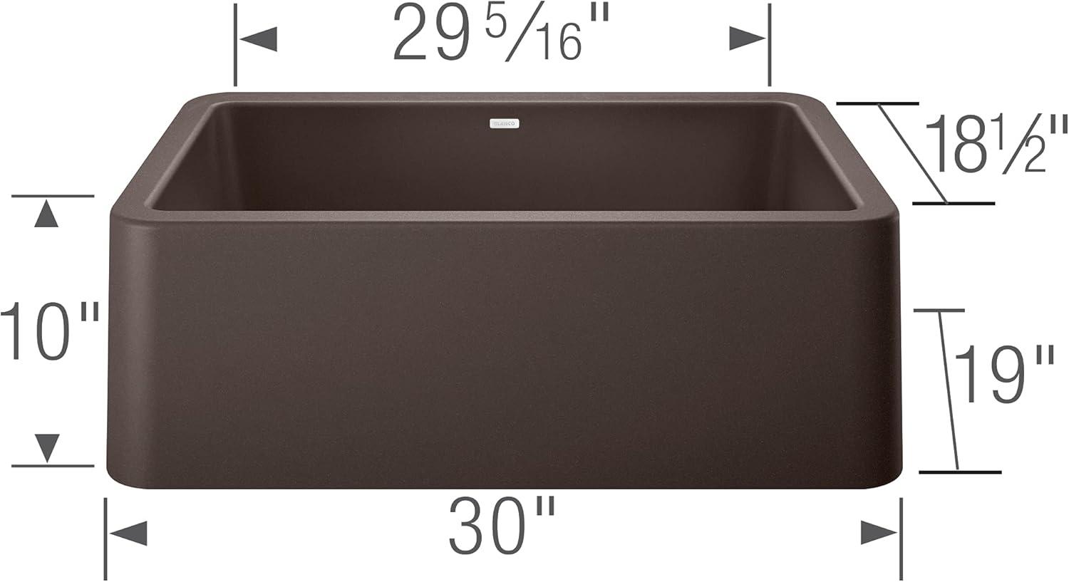 Ikon SILGRANIT 30" L x 19" W Farmhouse Sink