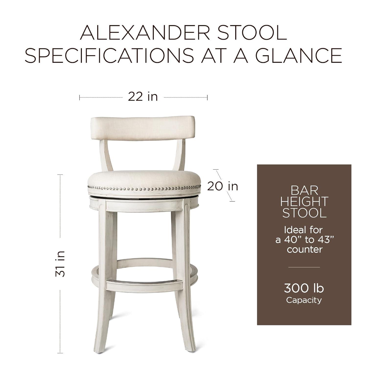 Maven Lane Maven Lane Alexander Stool with Fabric Upholstery