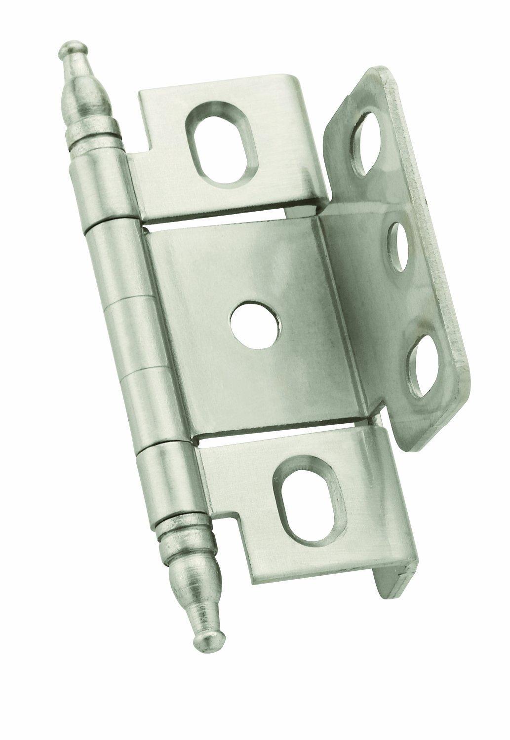 Satin Nickel Full Wrap Cabinet Door Hinge