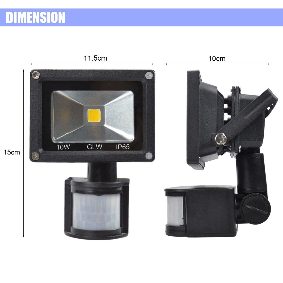 Mini IP65 Waterproof 12V AC/DC LED Flood Light - 10W, 900LM, Daylight White - High-Quality Outdoor L