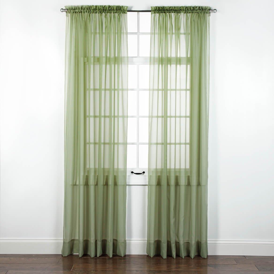 Stylemaster Elegance Sheer Voile Panel, 60" x 84", Sage