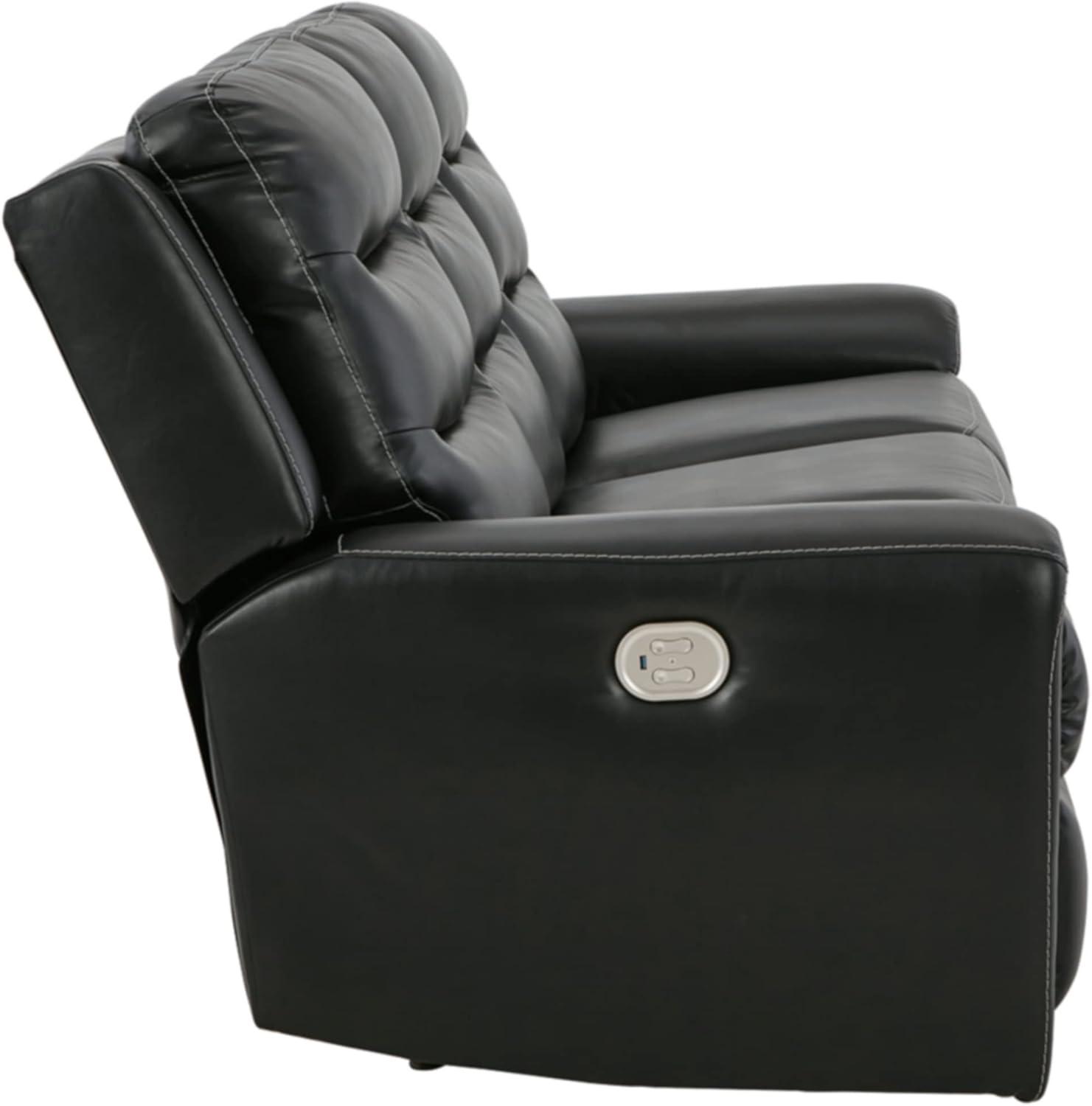 Suresh 90'' Faux Leather Power Reclining Sofa