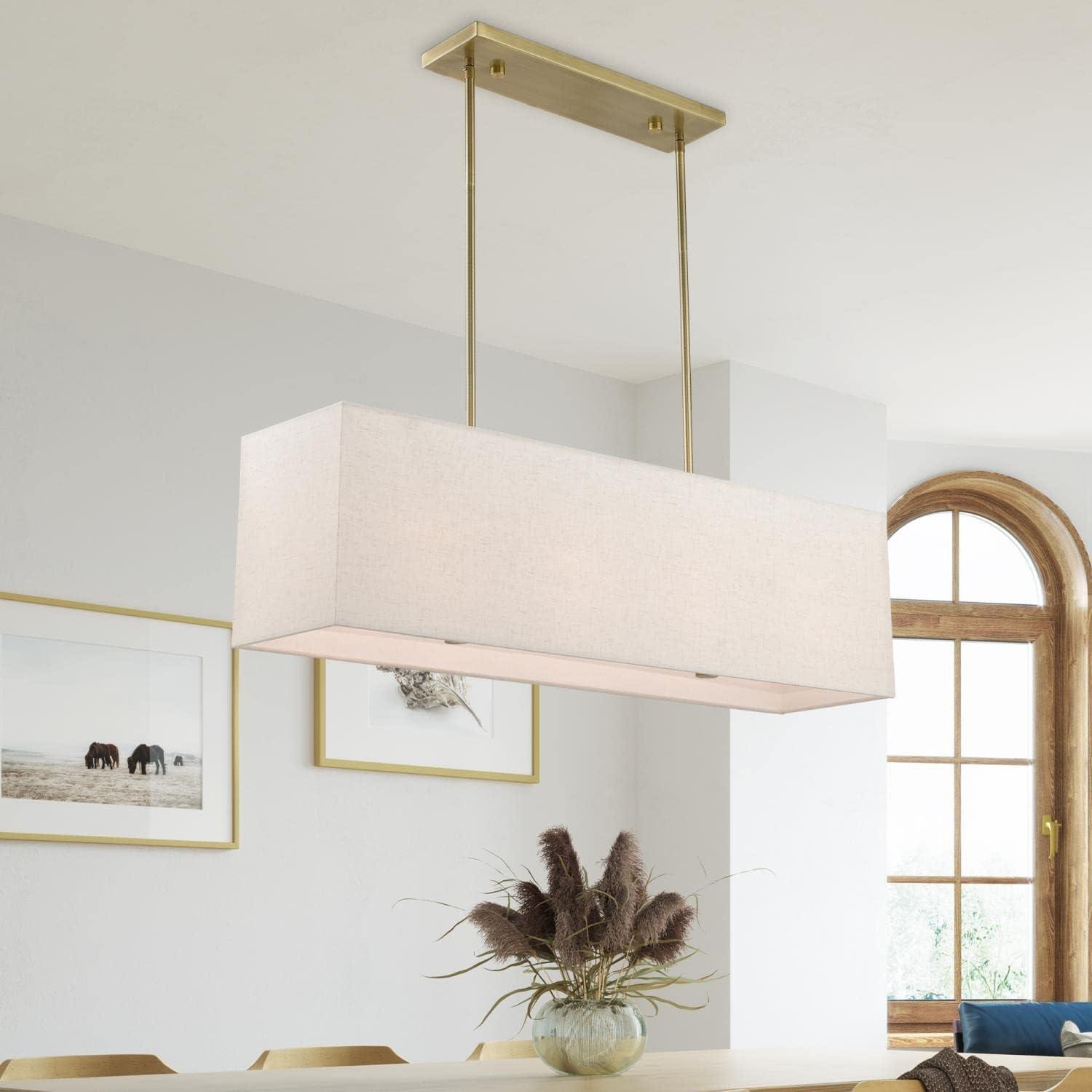 Livex Lighting Summit 4 - Light Chandelier in  Antique Brass