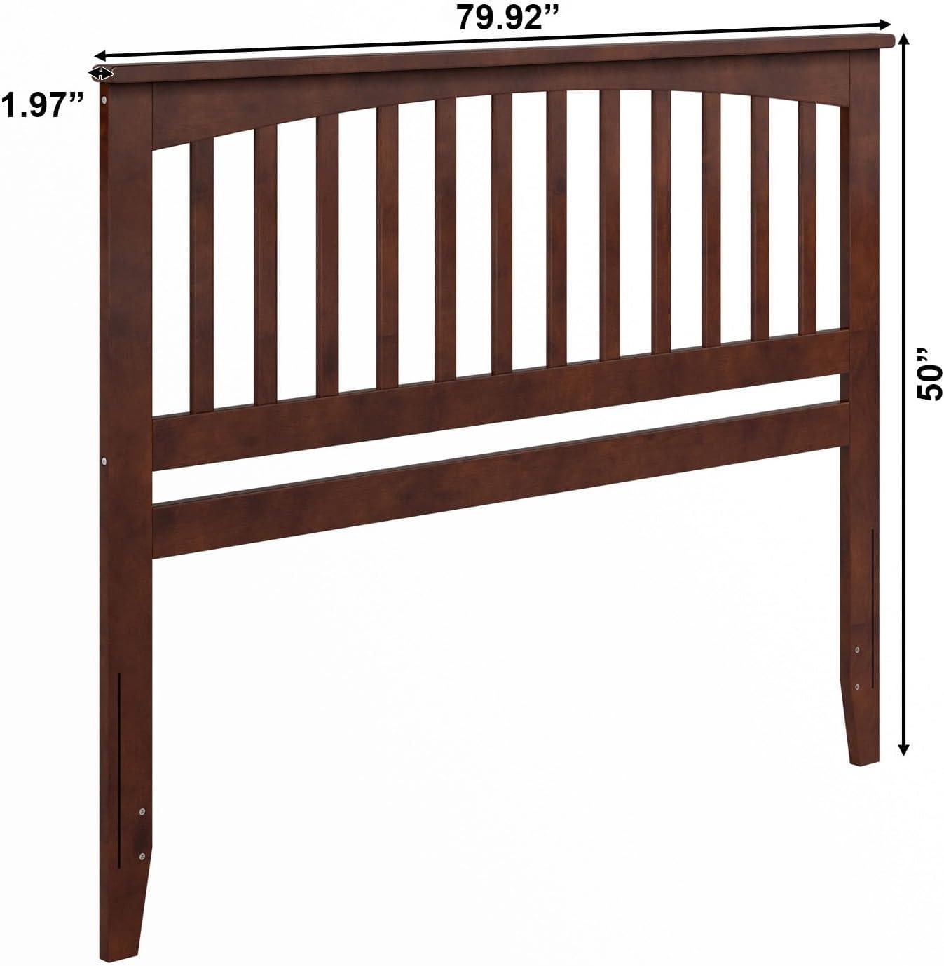 AFI Furnishings Mission Queen Headboard with Turbo Charger in Walnut