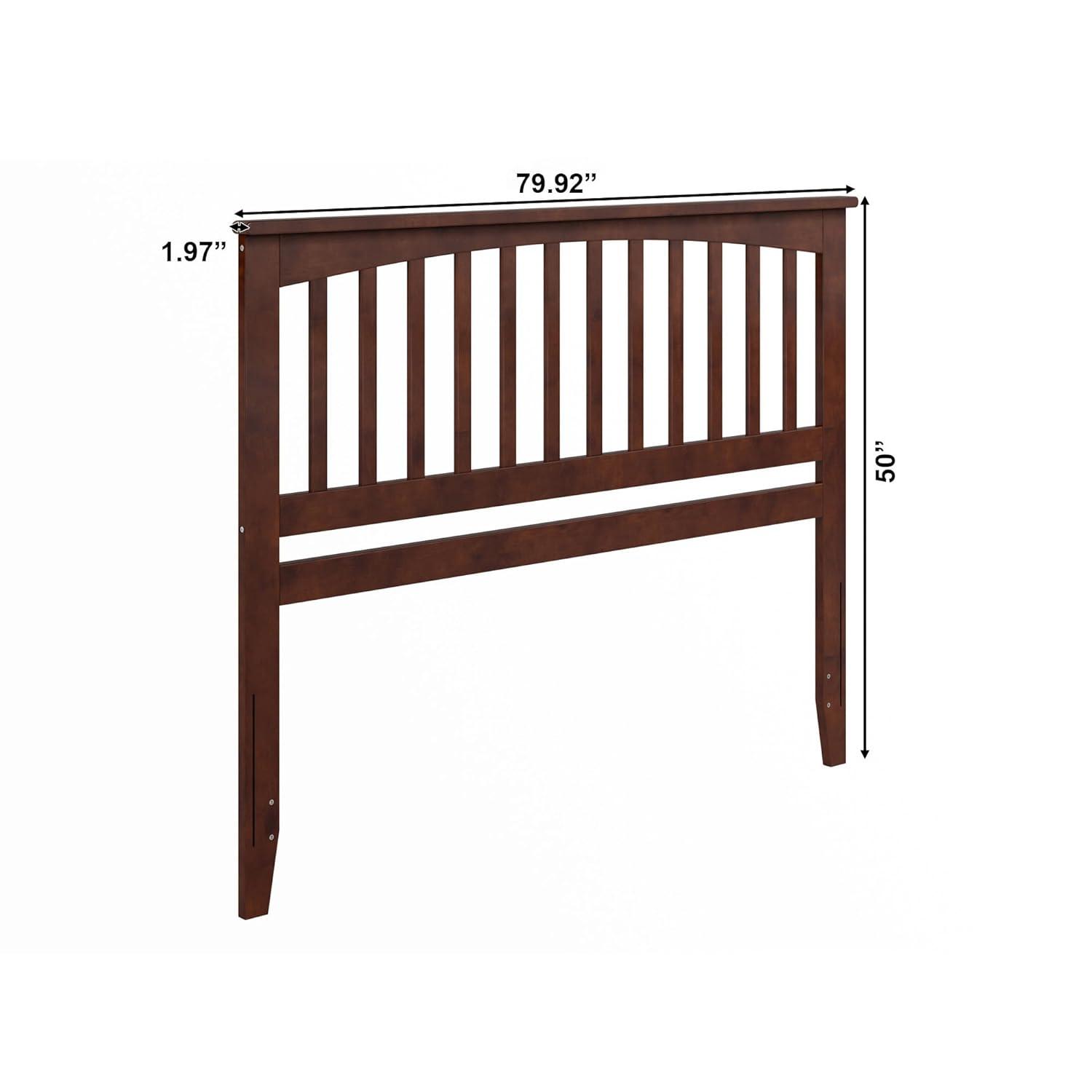 AFI Furnishings Mission Queen Headboard with Turbo Charger in Walnut