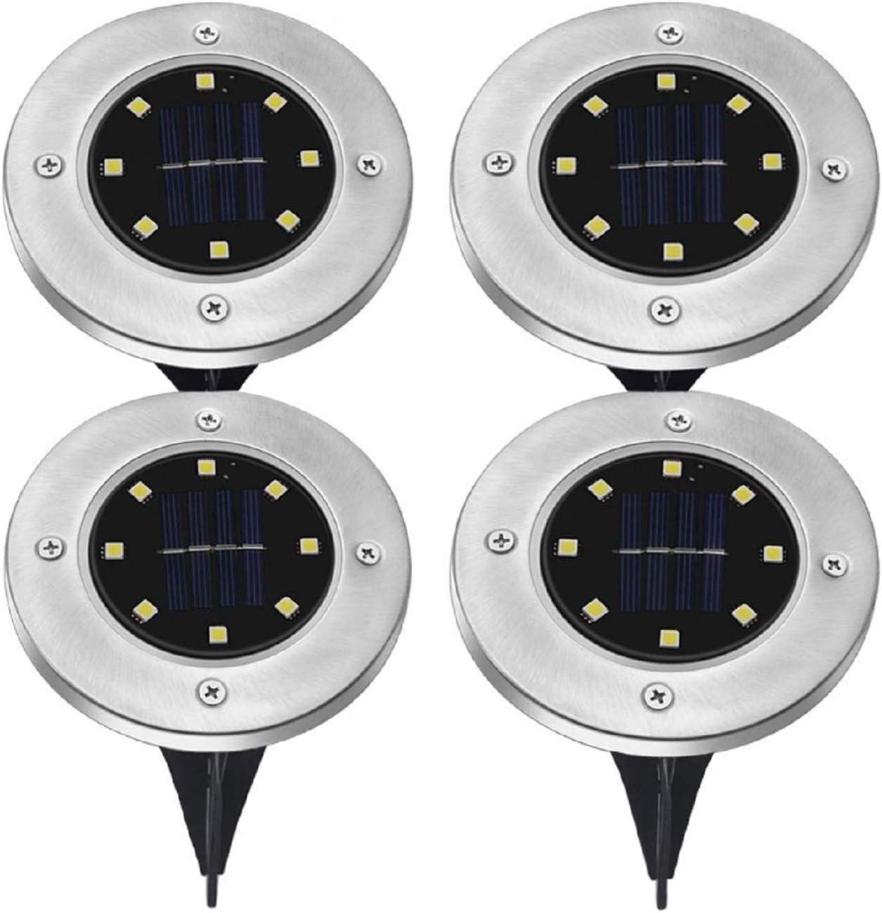 4 Pack Solar Outdoor Light - Wireless Patio Garden Landscape Lamp