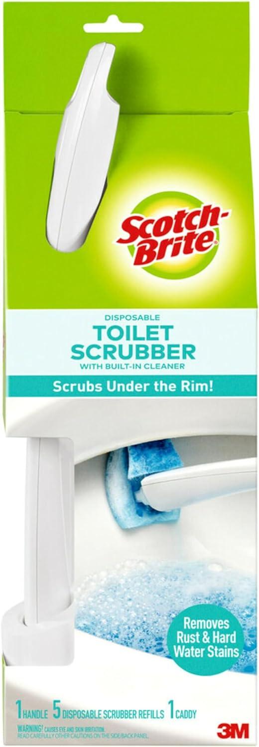 Scotch-Brite Disposable Toilet Scrubber with Caddy and Refills