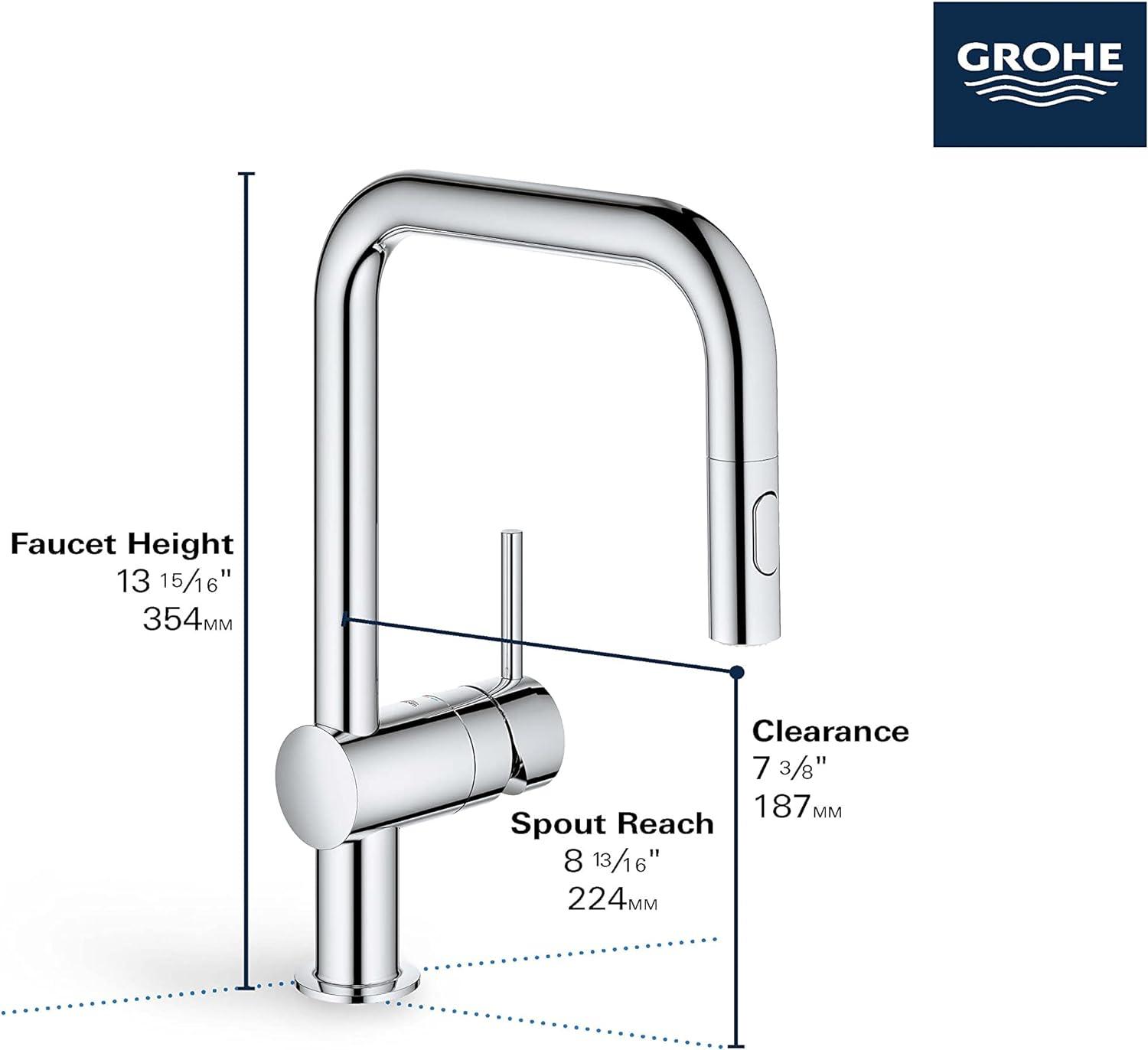 Minta® Dual Spray Pull Down Touch Single Handle Kitchen Faucet with Accessories