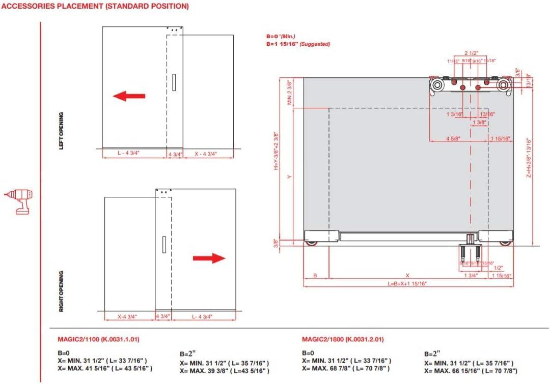 Magic 2 Wall Mount Sliding System For Wood Doors