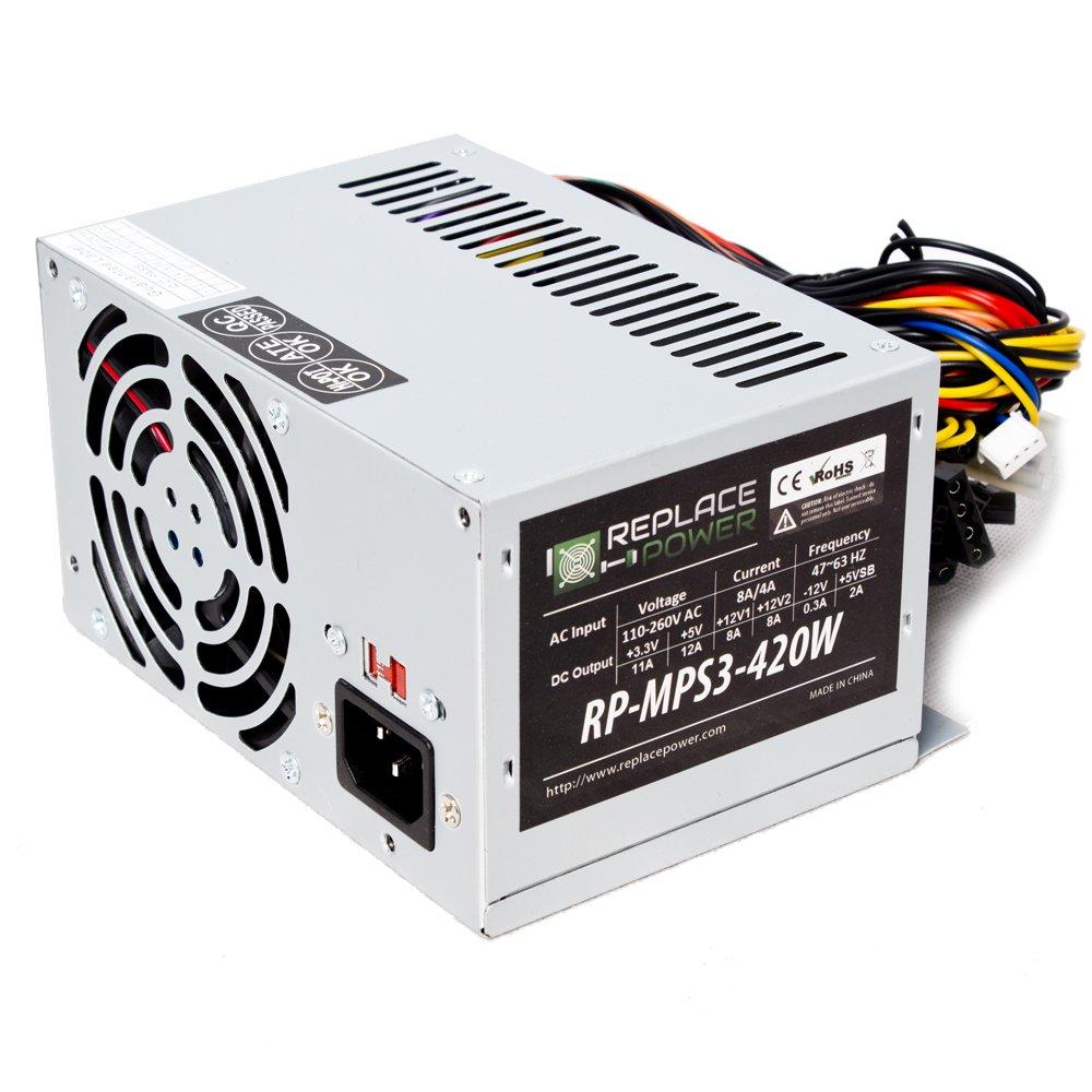 420W 420 Watt ATX Power Supply Replacement for HP Bestec ATS-100, ATS-150, ATX-1953D, ATX-1956D, ATX-1956-B1, ATX-1956F,