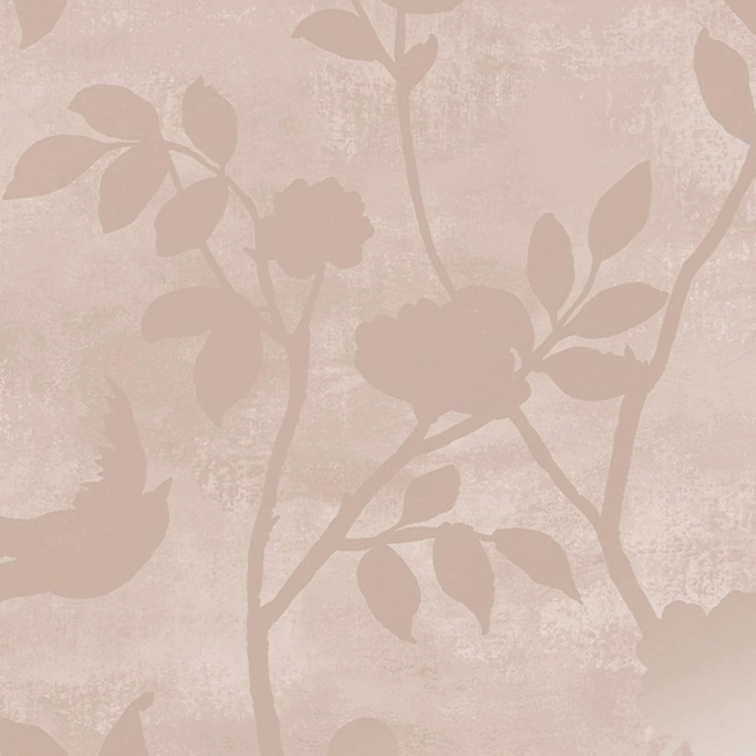 Laura Ashley Eglantine Silhouette Blush Wallpaper