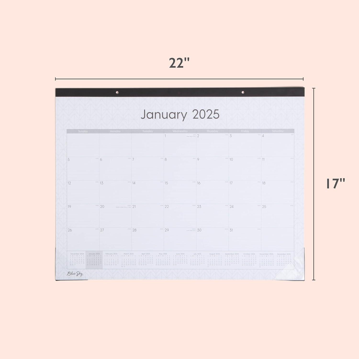 Blue Sky 2025 Desk Pad Calendar, 22x17, Enterprise