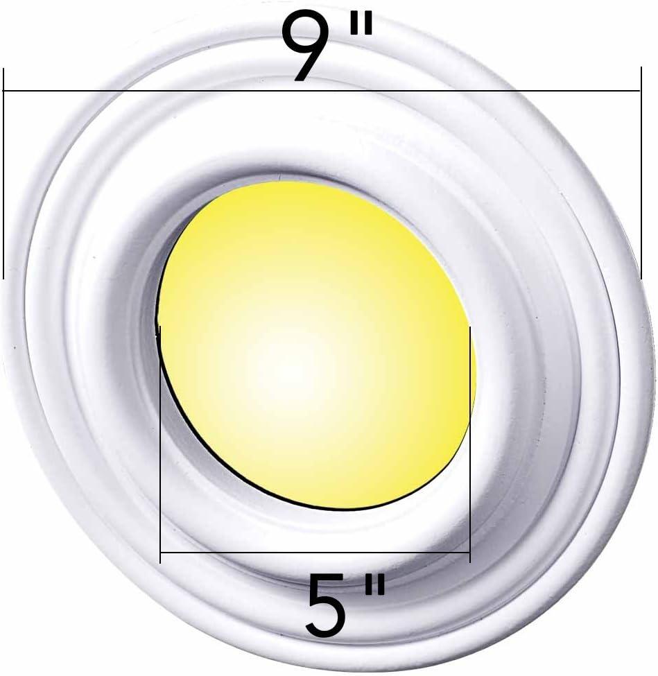 9'' White Open Recessed Trim