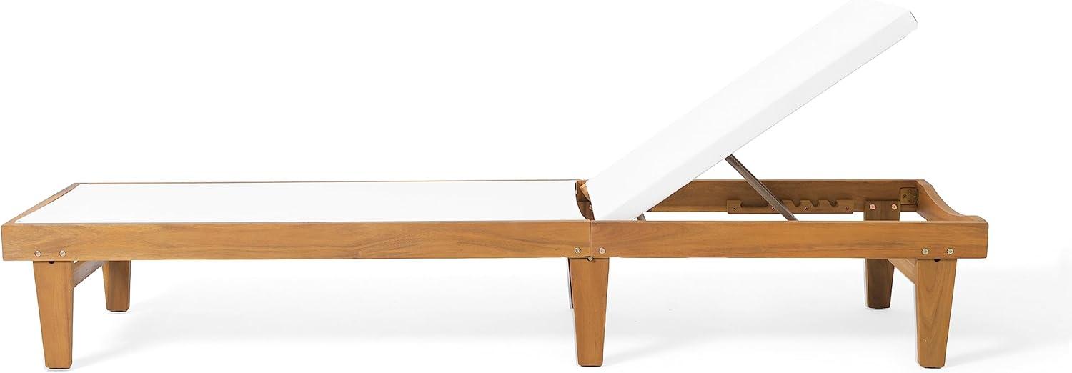 Summerland Acacia Wood Chaise Lounge - Christopher Knight Home