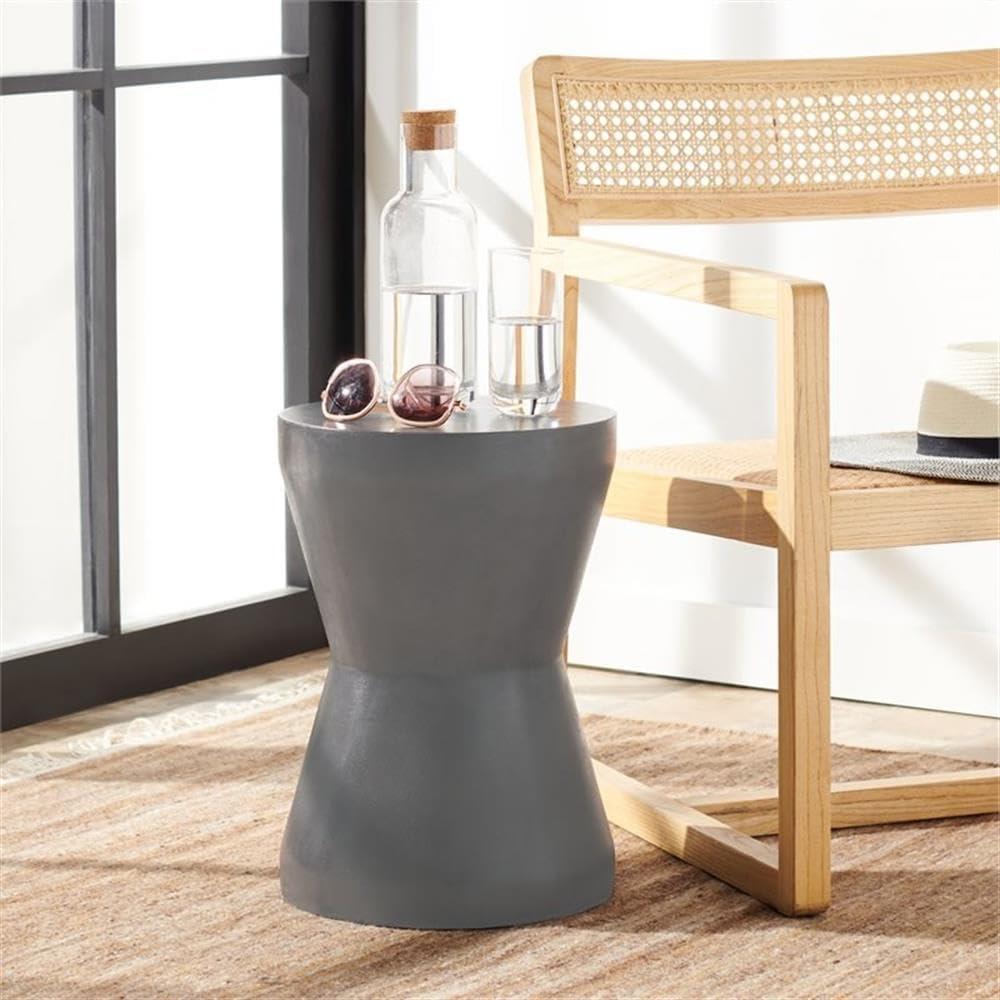 Torre Accent Stool - Indoor/Outdoor - VNN1001 - Gray - Safavieh