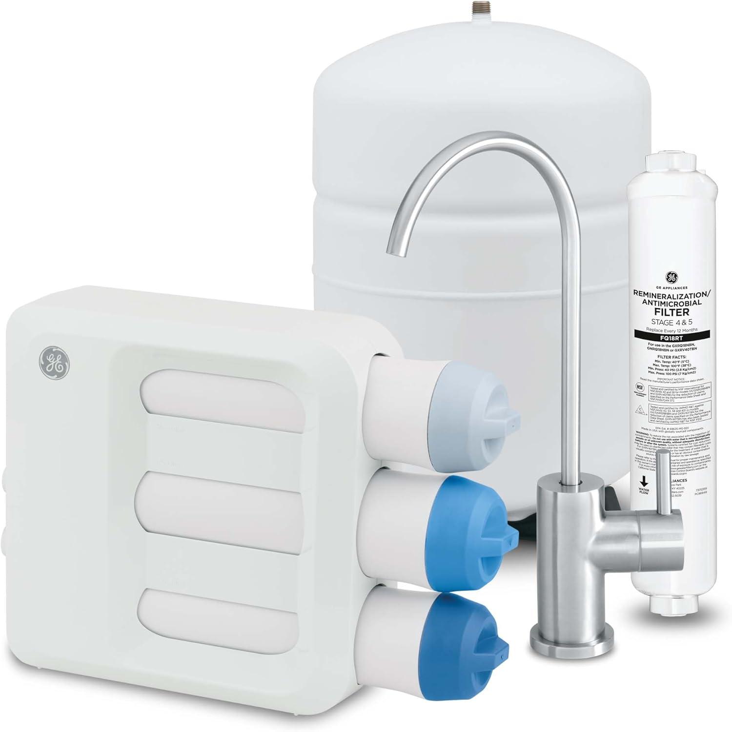 GE Under Sink 5 Stage Premium Reverse Osmosis Water Filtration System
