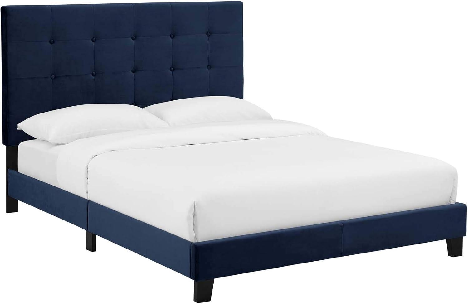 Modway Melanie Tufted Button Upholstered Performance Velvet Platform Bed