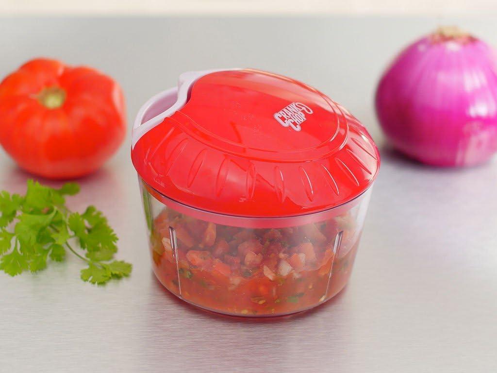 The Crank Chop Food Chopper and Processor XL, The Best Vegetable Chopper for Homemade Salsa and Dicing Ingredients Perfectly