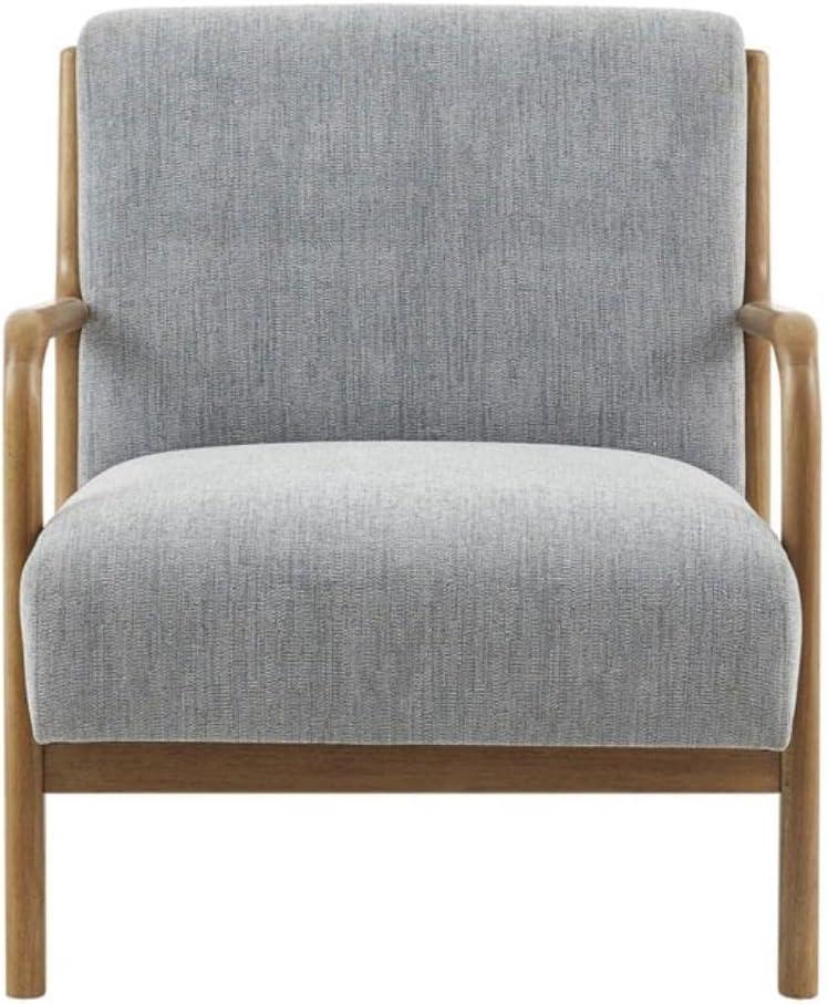 Ink+Ivy Novak Lounge Chair Teal: Upholstered Polyester, Rubberwood Frame, Spot Clean, 300lb Capacity