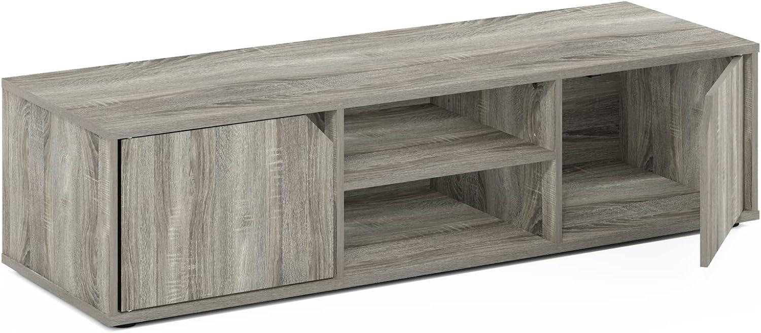 Furinno Classic TV Stand for TV up to 55 Inch, French Oak