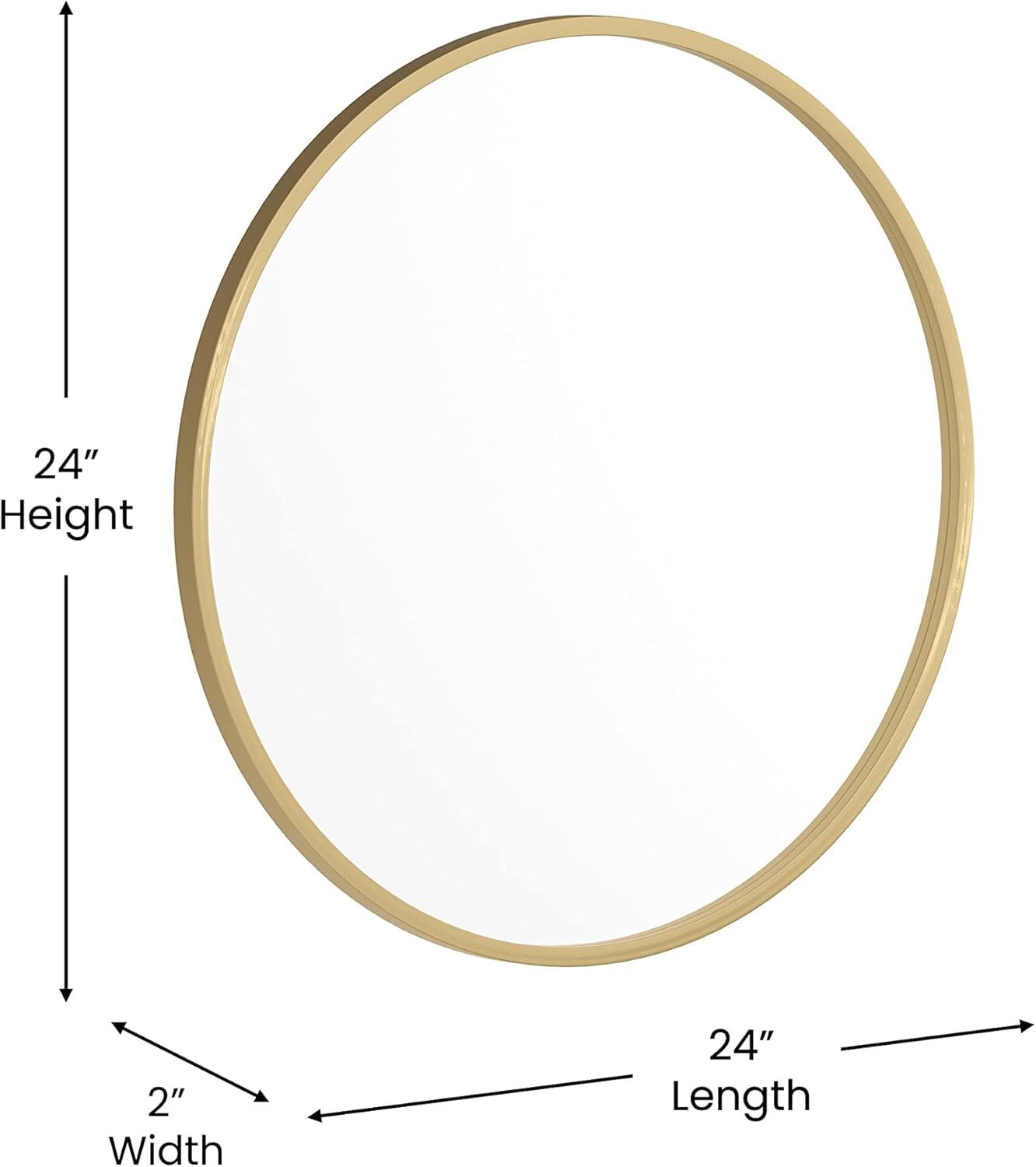 Taylor & Logan Metal Round Wall Mirror