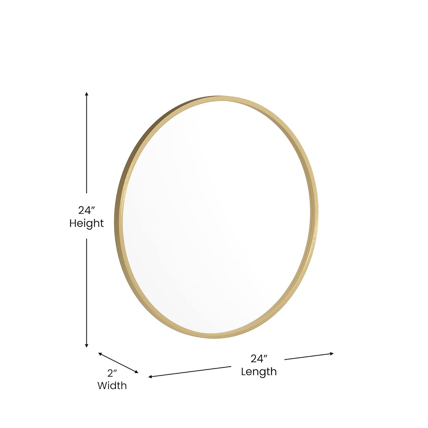 Taylor & Logan Metal Round Wall Mirror