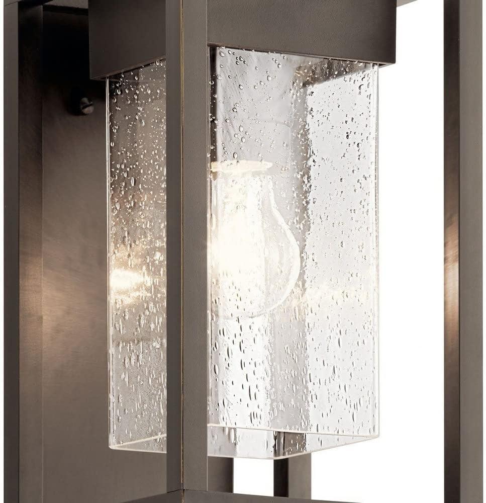 Kichler Mercer 12" High Black Silver Outdoor Wall Light