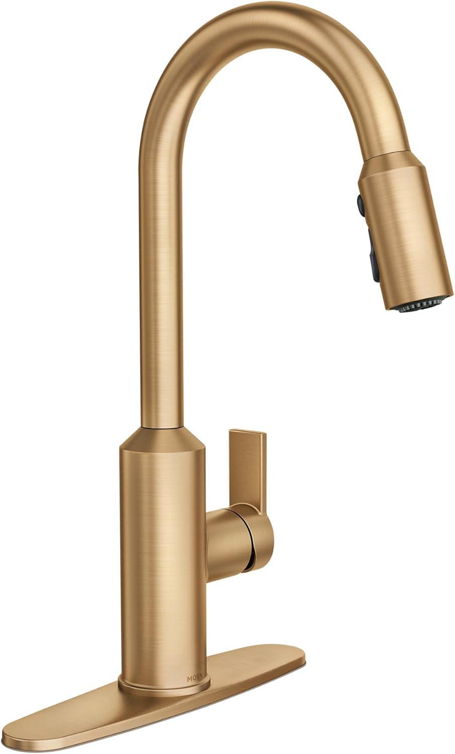 Brushed Nickel Single-Handle Pull-Out Spray Kitchen Faucet
