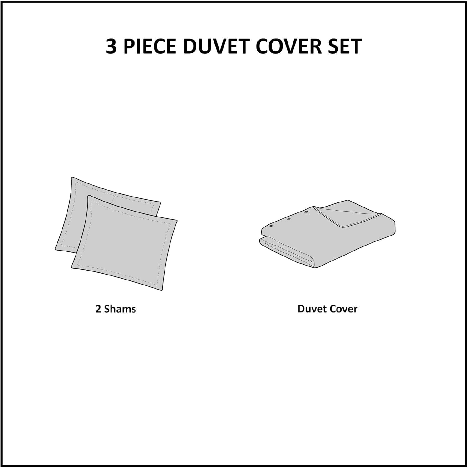 INK+IVY Imani Cotton Printed Duvet Cover Set