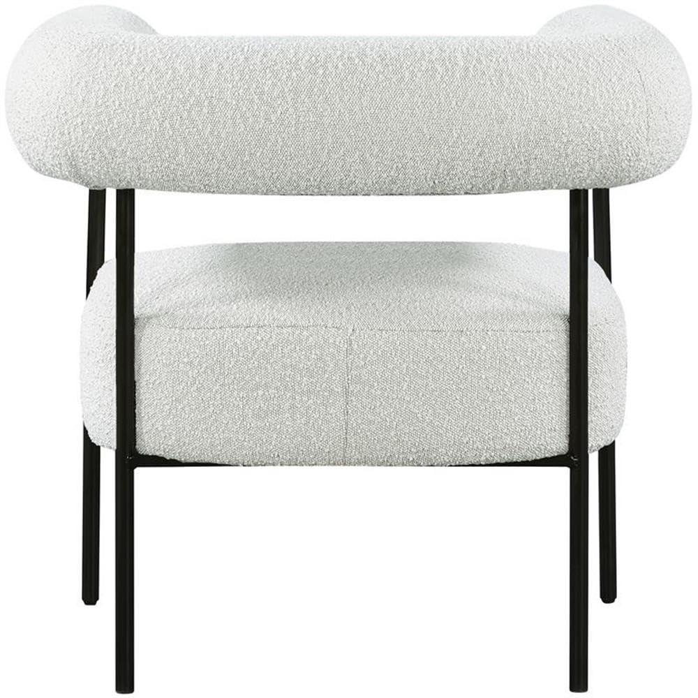 Meridian Furniture Blake Cream Boucle Fabric Accent Chair