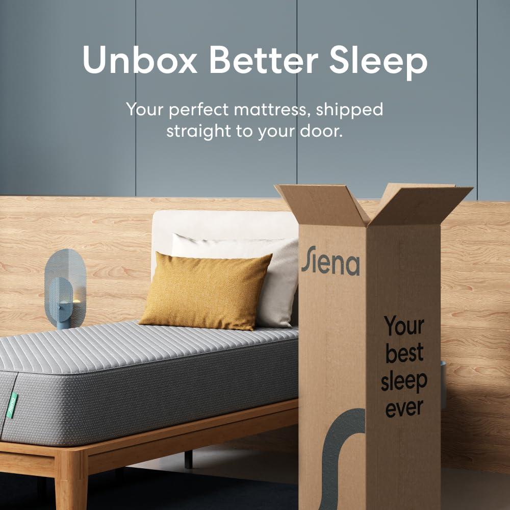 Siena 6" Twin XL Foam Mattress - Medium Firm - 180 Night Trial - Premium Pressure-Relieving Layers - 10 Year Warranty - Mattress in a Box - CertiPUR-US Certified