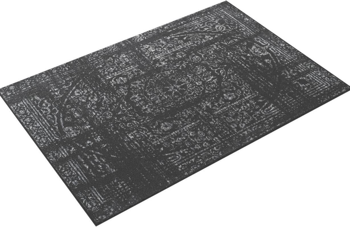 Nuloom Arlena Medallion 4x6 Indoor Area Rug for Living Room Bedroom Dining Room Kitchen, Black/Grey