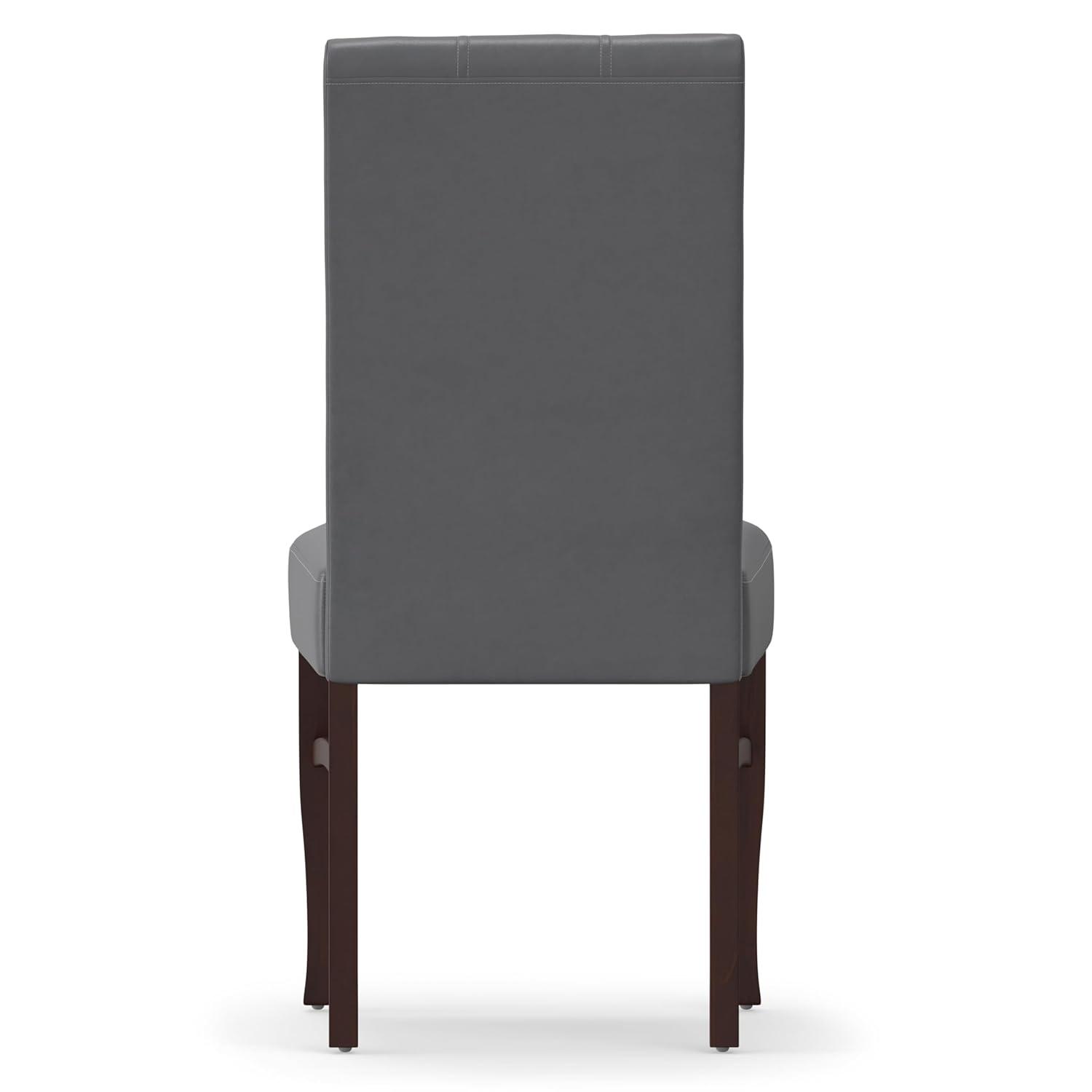 Simpli Home Ezra Dining Chair (Set of 2) in Stone Grey