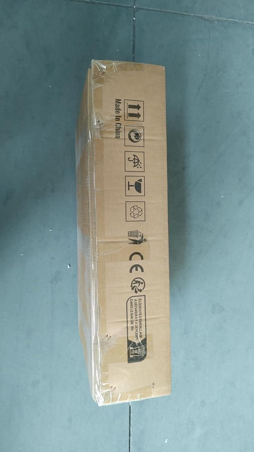 VEVOR Stainless Steel Food Prep Table, 14 x 24 x 34 Inch Commercial Food Prep Worktable Heavy Duty Prep Worktable, Metal Work Table with Adjustable Height for BBQ, Kitchen, Home, and Garage