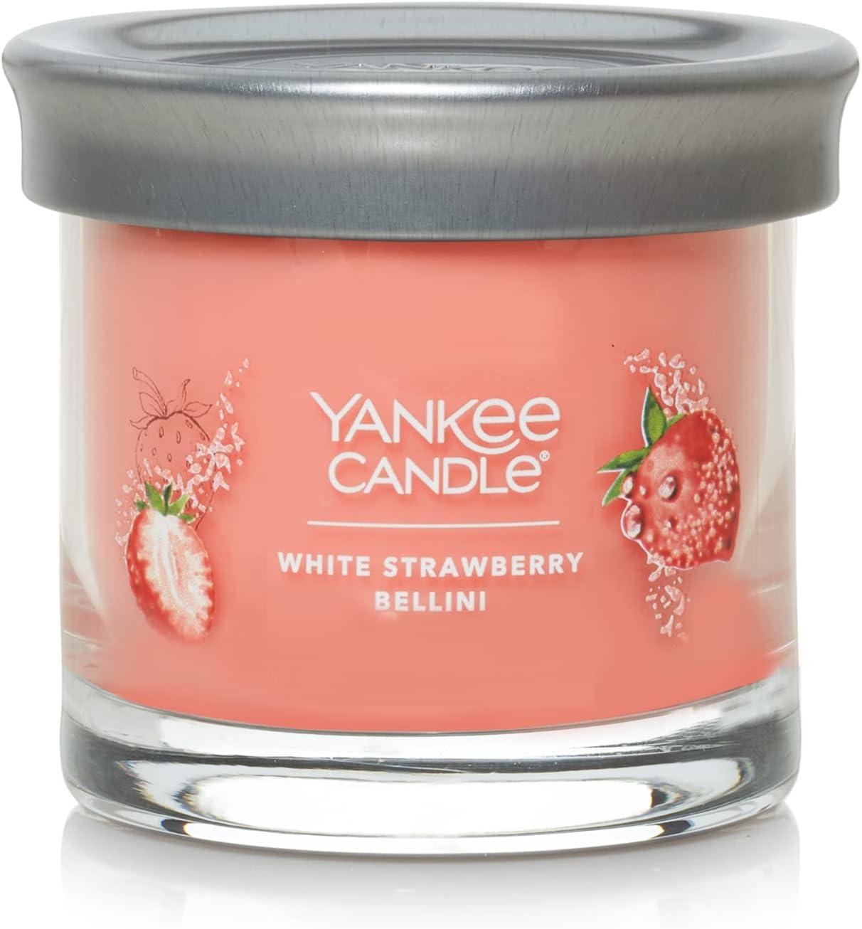 Yankee Candle 1630746 White Strawberry Bellini Signature Small Tumbler Candle