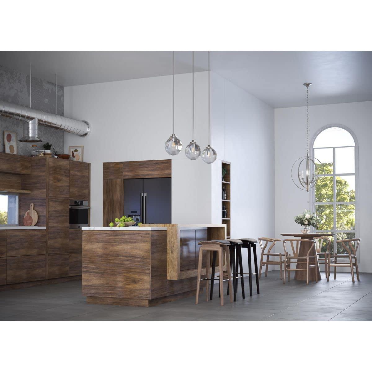 Progress Lighting Equinox 5-Light Chandelier Pendant, Steel, Polished Nickel, No Shade