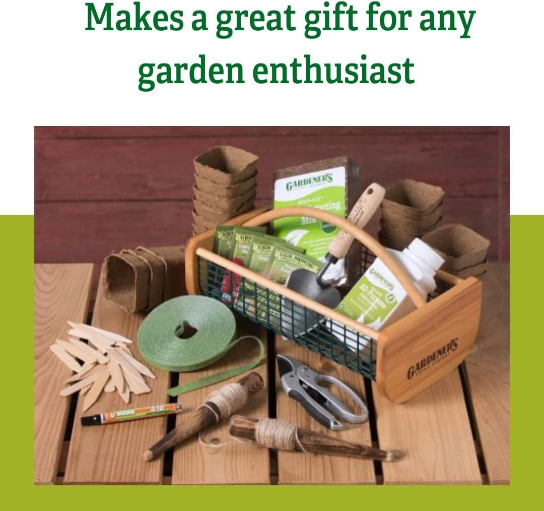 Gardeners Supply Company Garden Hod Harvest Basket | Versatile Gardening Fruits & Vegetables Gathering Basket | Natural Smooth Pine - Maple Frame &