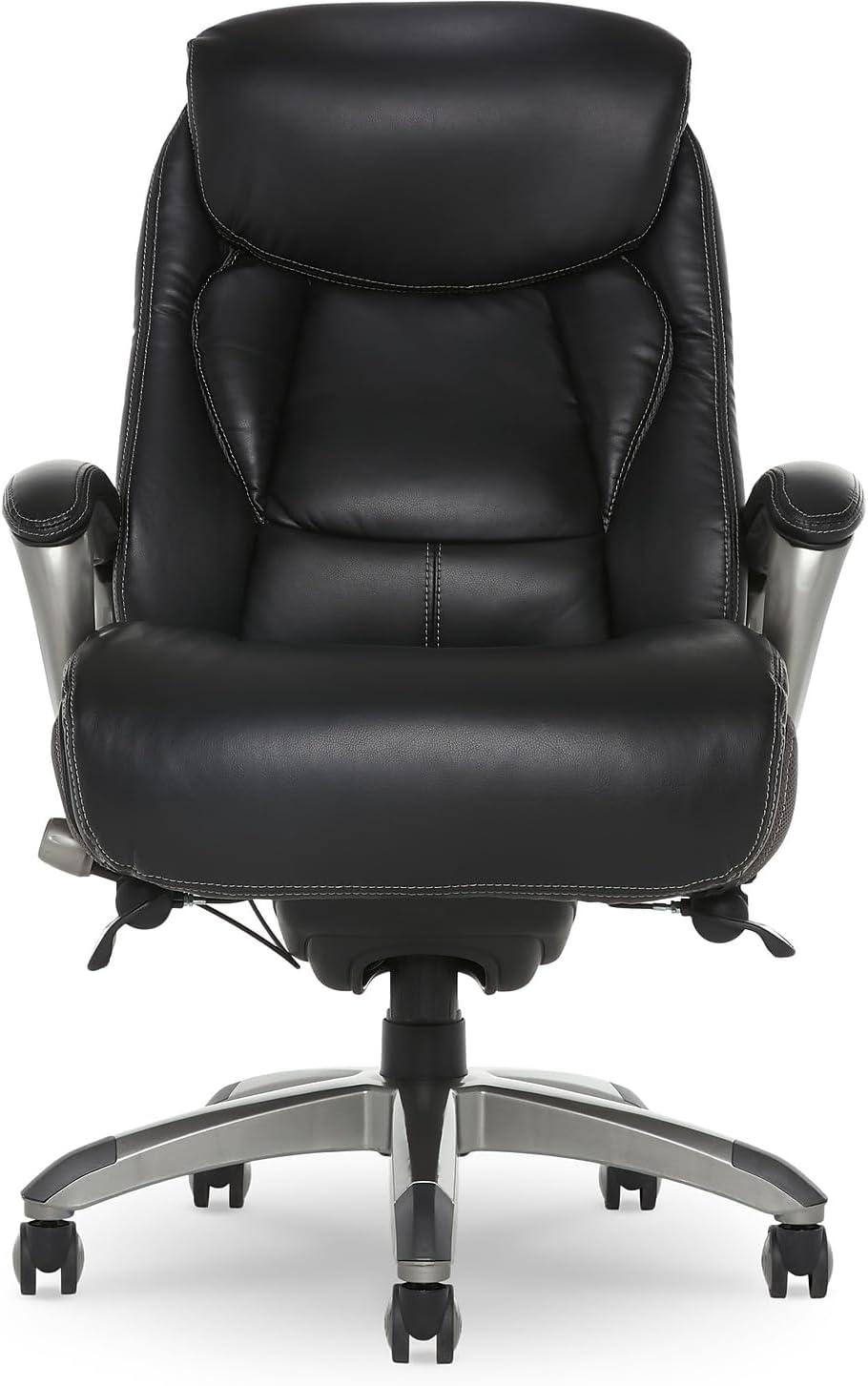 Serta Lautner Executive Office Chair, SmartLayers and ComfortCoils Technology, Adjustable Lumbar