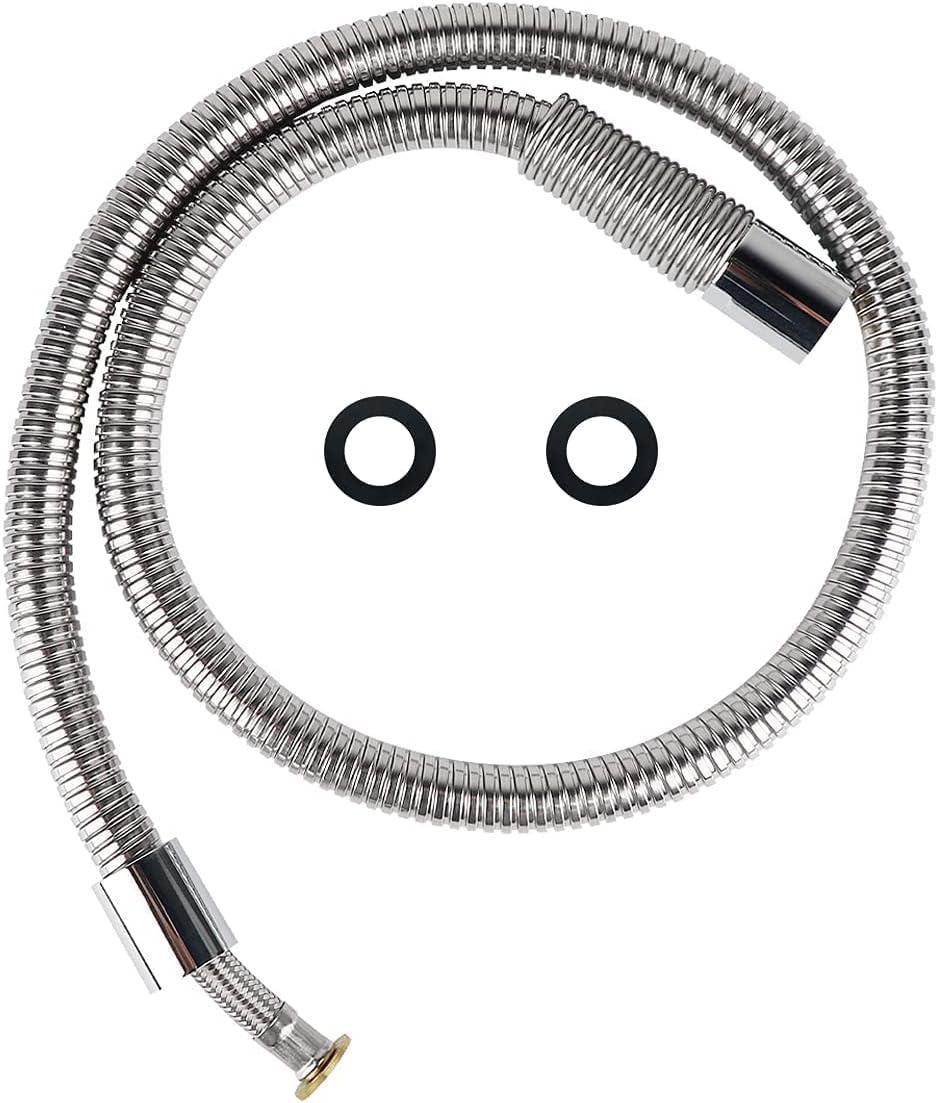 KWODE Pre-rinse Hose 38 Inch Flexible Stainless Replacement Hose for All Brand Commercial Kitchen Sink Faucet with 7/8”-20NPT Female Thread (96CM/38”)