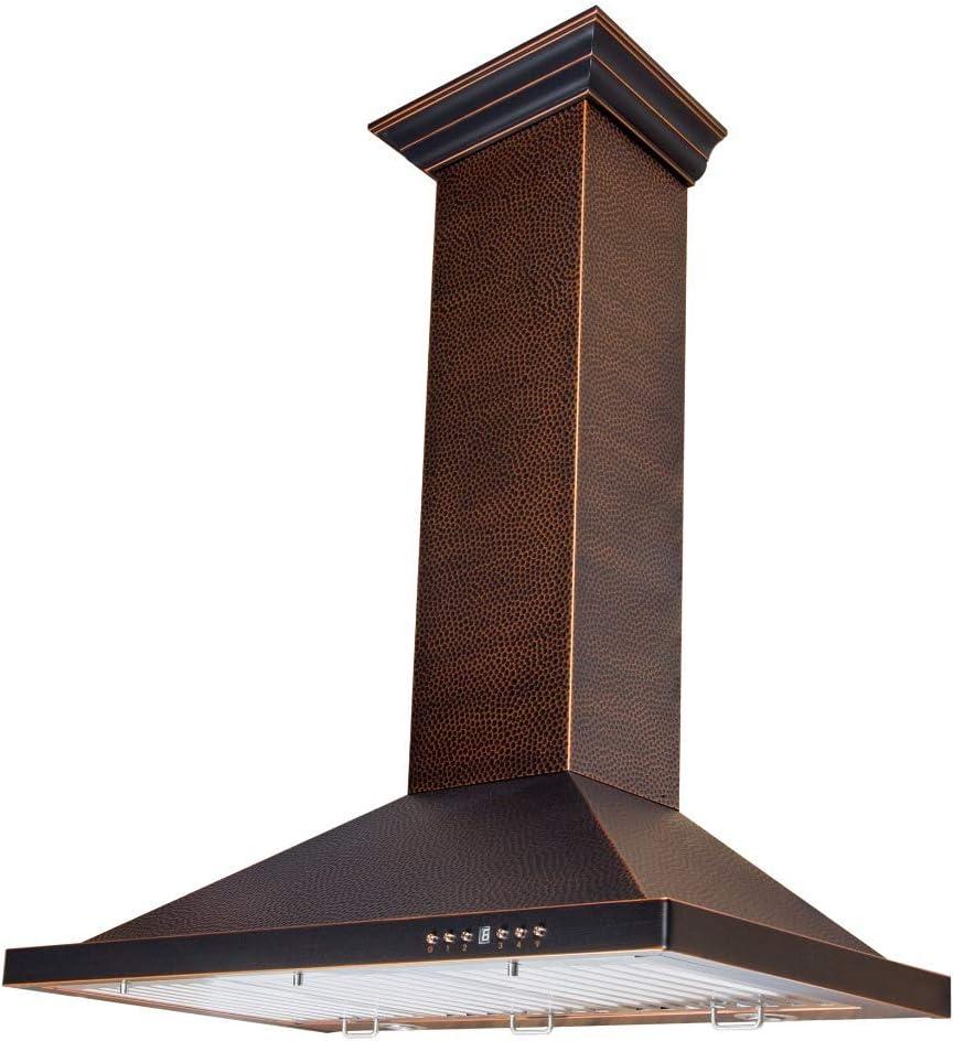 ZLINE 36 in. Designer Series Satin Stainless Steel Convertible Vent Wall Mount Range Hood