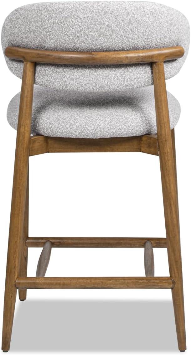 Jennifer Taylor Home Locke 26.5" Modern Upholstered Counter Stool with Wood Frame