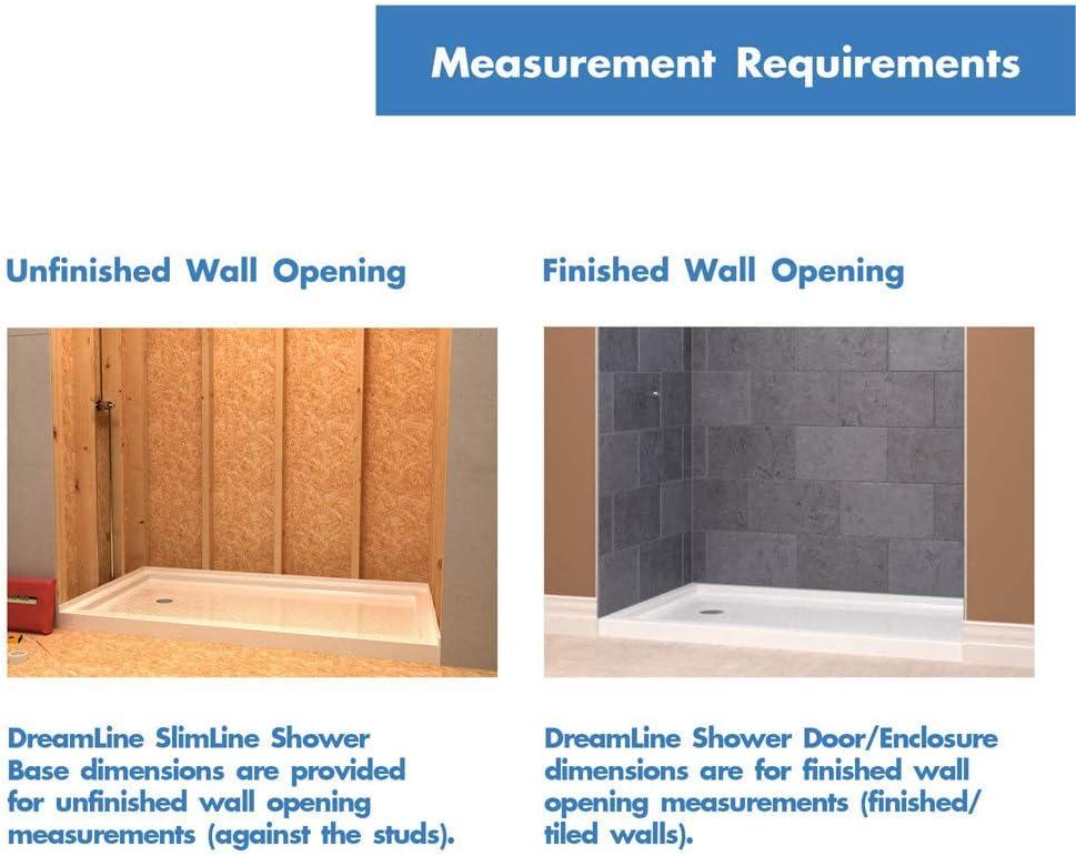 SlimLine 42" x 42" Double Threshold Shower Base