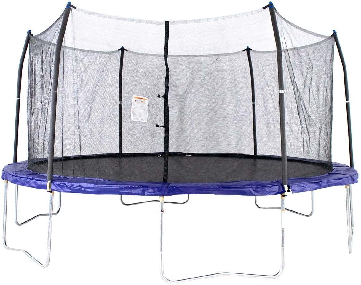 Skywalker Trampolines 16' Round Trampoline with Enclosure - Blue