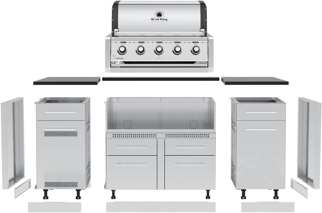 Broil King Regal S 520 5-Burner Built-InGrill Head