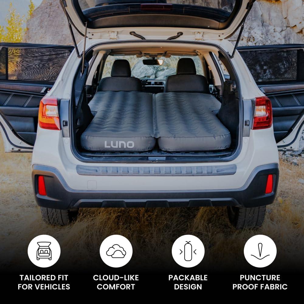 Luno Air Mattress 2.0 - Compatible with Subaru Ascent, Ford Explorer and More - Double Bed