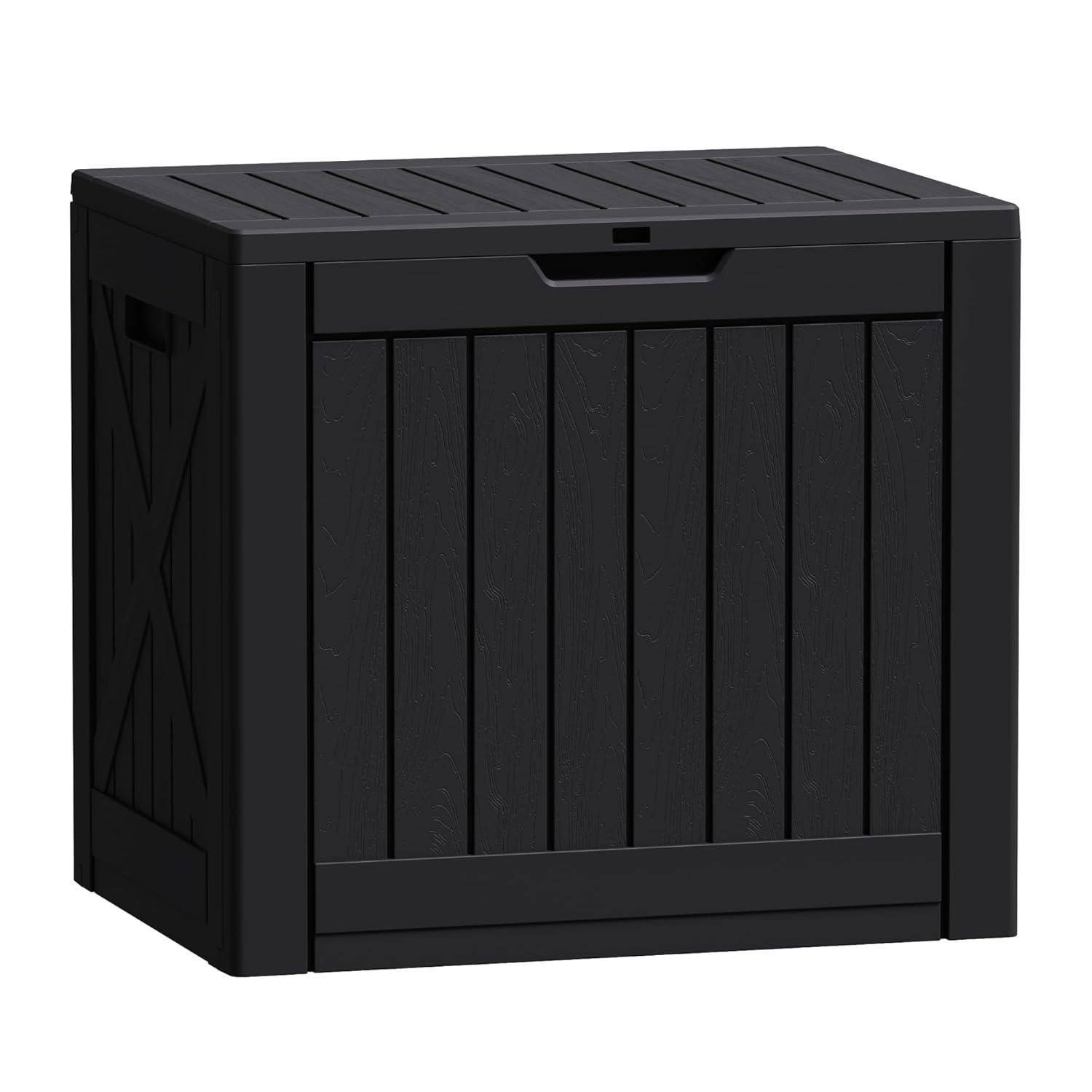 MAXAYA Resin Deck Box 120 Gallon Waterproof Large Deck Boxes P...