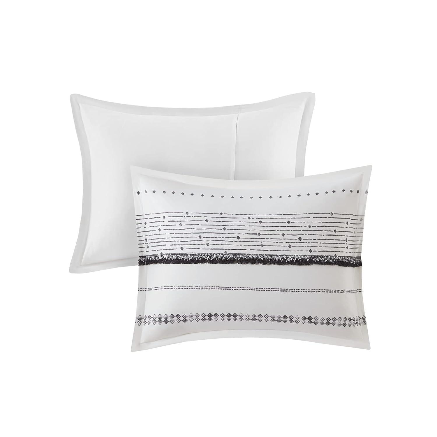 INK+IVY Nea Boho 3-Piece Striped Cotton Duvet Set