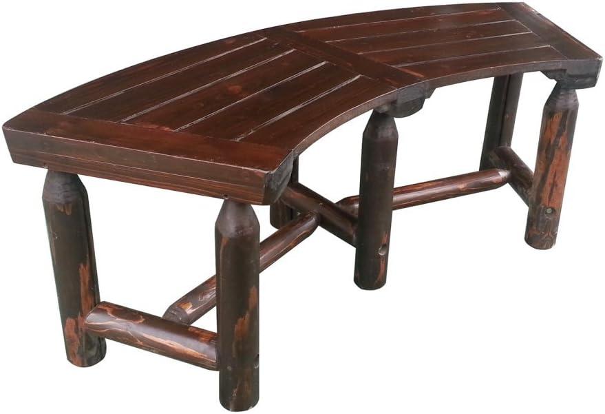 Leigh Country TX 94017 Char-log Curved Bench