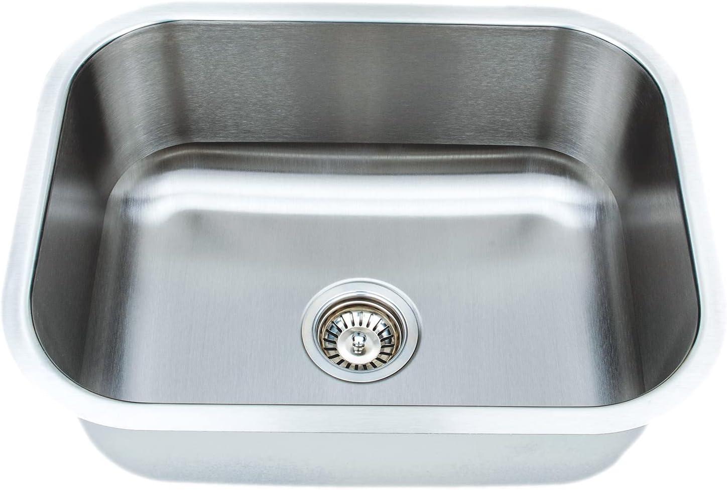 23'' Undermount Single Bowl Stainless Steel Kitchen Sink