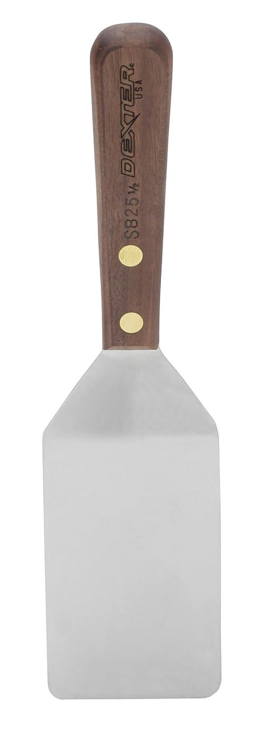 The Dexter Edge Stainless Steel Pancake Turner with Walnut Handle